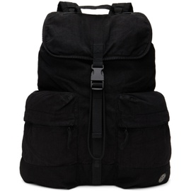 스톤아일랜드 Stone Island Black Drawstring Backpack 241828M166003