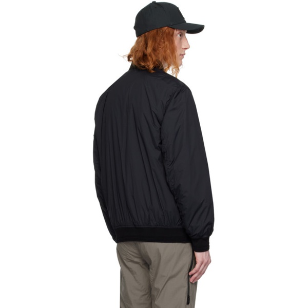 스톤아일랜드 스톤아일랜드 Stone Island Black Garment-Dyed Bomber Jacket 241828M175002