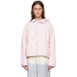 스톤아일랜드 Stone Island Pink Detachable Hood Jacket 241828M180007