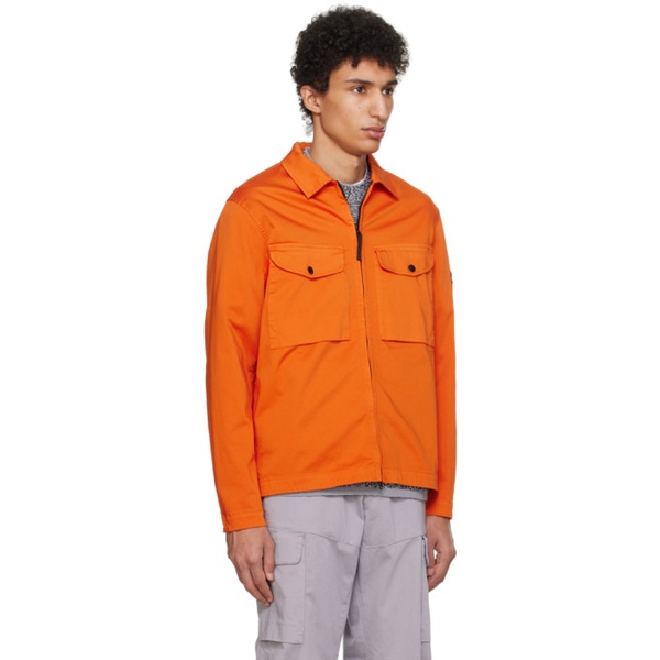 스톤아일랜드 스톤아일랜드 Stone Island Orange Garment-Dyed Jacket 241828M180043