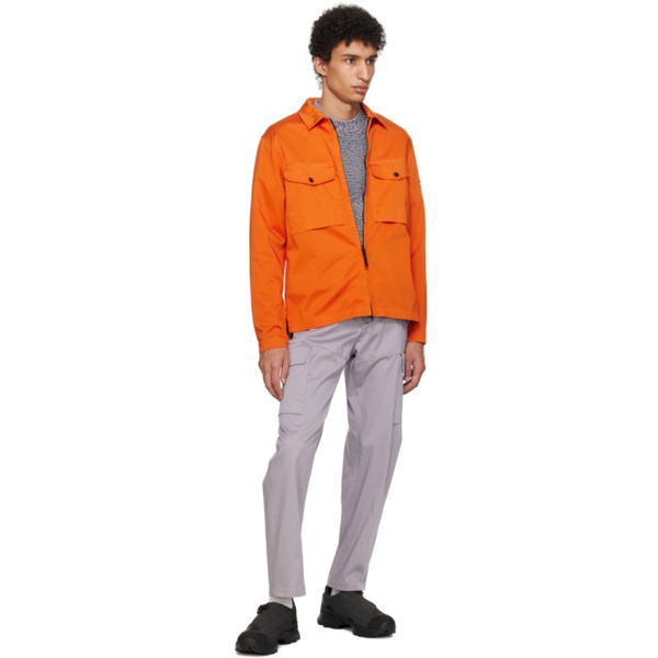 스톤아일랜드 스톤아일랜드 Stone Island Orange Garment-Dyed Jacket 241828M180043