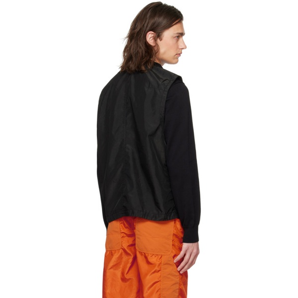 스톤아일랜드 스톤아일랜드 Stone Island Black Garment-Dyed Vest 241828M185003