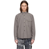 스톤아일랜드 Stone Island Gray Comfortable Fit Shirt 241828M192008