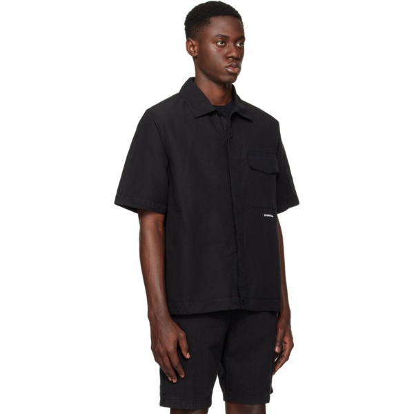 스톤아일랜드 스톤아일랜드 Stone Island Black Comfort Shirt 241828M192013