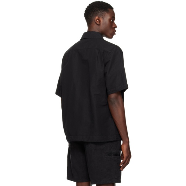 스톤아일랜드 스톤아일랜드 Stone Island Black Comfort Shirt 241828M192013