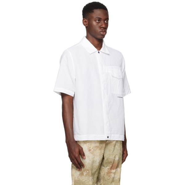 스톤아일랜드 스톤아일랜드 Stone Island White Comfort Shirt 241828M192015
