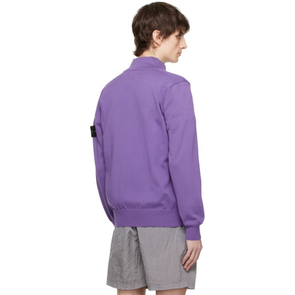 스톤아일랜드 스톤아일랜드 Stone Island Purple Patch Sweater 241828M202076