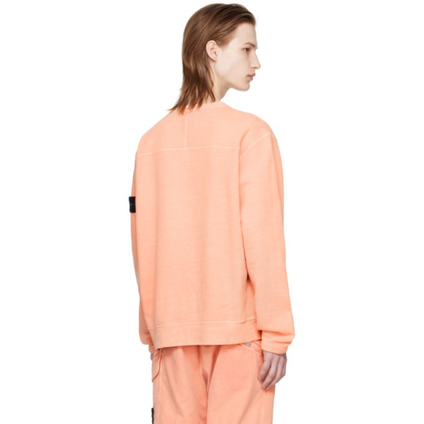 스톤아일랜드 스톤아일랜드 Stone Island Pink Patch Sweatshirt 241828M204005