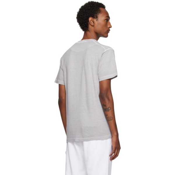 스톤아일랜드 스톤아일랜드 Stone Island Gray Fissato Garment-Dyed T-Shirt 241828M213034