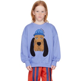 Mini Rodini Kids Blue Bloodhound Sweatshirt 241828M720001