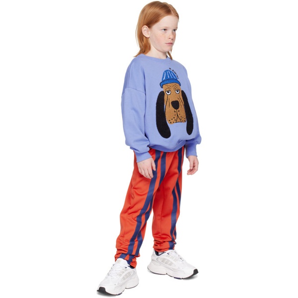  Mini Rodini Kids Blue Bloodhound Sweatshirt 241828M720001