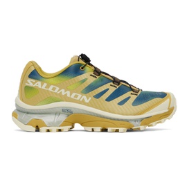 살로몬 Salomon Yellow & Blue XT-4 OG Aurora Borealis Sneakers 241837F128055
