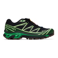살로몬 Salomon Black & Green XT-6 GTX Sneakers 241837F128089