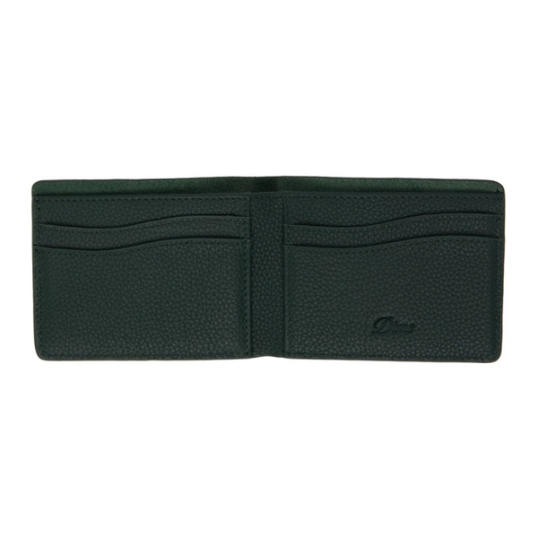  다임 Dime Green Studded Bifold Wallet 241841M164002