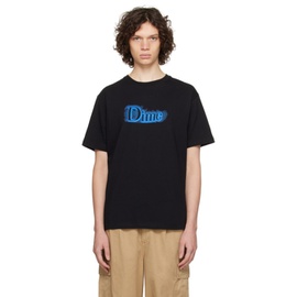 다임 Dime Black Classic T-Shirt 241841M213010