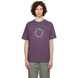 다임 Dime Purple Classic T-Shirt 241841M213020