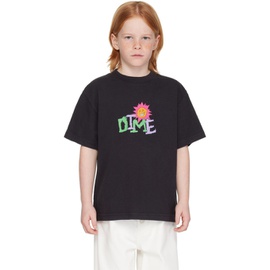 다임 Dime Kids Black Sunny T-Shirt 241841M703004