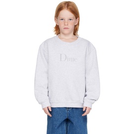 다임 Dime Kids Gray Printed Sweatshirt 241841M720002