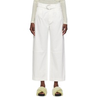 나누쉬카 Nanushka White Radia Trousers 241845F084000