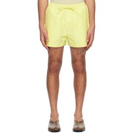 나누쉬카 Nanushka Yellow Amil Shorts 241845M193013