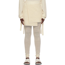 로렌 마누지안 Lauren Manoogian 오프화이트 Off-White Gauze Miniskirt 241874F090001