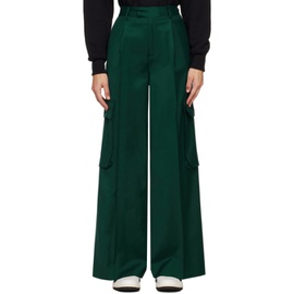 아미리 AMIRI Green Pleated Trousers 241886F087001