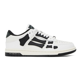 아미리 AMIRI White & Black Skel Top Low Sneakers 241886F128001