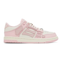 아미리 AMIRI Pink & White Skel Top Low Sneakers 241886F128014