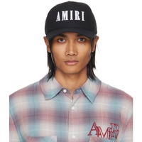 아미리 AMIRI Black Logo Trucker Hat 241886M139017