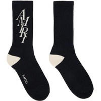 아미리 AMIRI Black Stack Socks 241886M220004