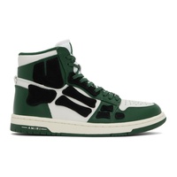 아미리 AMIRI White & Green Skel Top Hi Sneakers 241886M236003