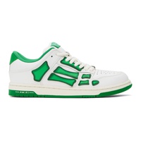 아미리 AMIRI White & Green Skel Top Low Sneakers 241886M237015