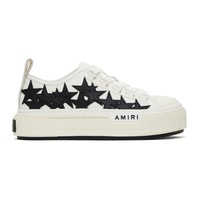 아미리 AMIRI White & Black Stars Court Low Sneakers 241886M237035