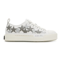 아미리 AMIRI White & Gray Stars Court Low Sneakers 241886M237053