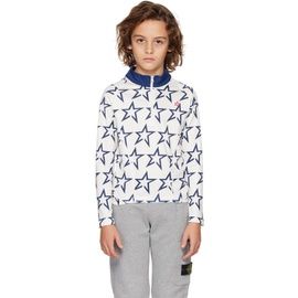 Perfect Moment Kids White Star Print Thermal Long Sleeve T-Shirt 241886M702001
