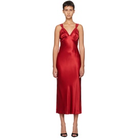 Reformation Red Neola Midi Dress 241892F054001