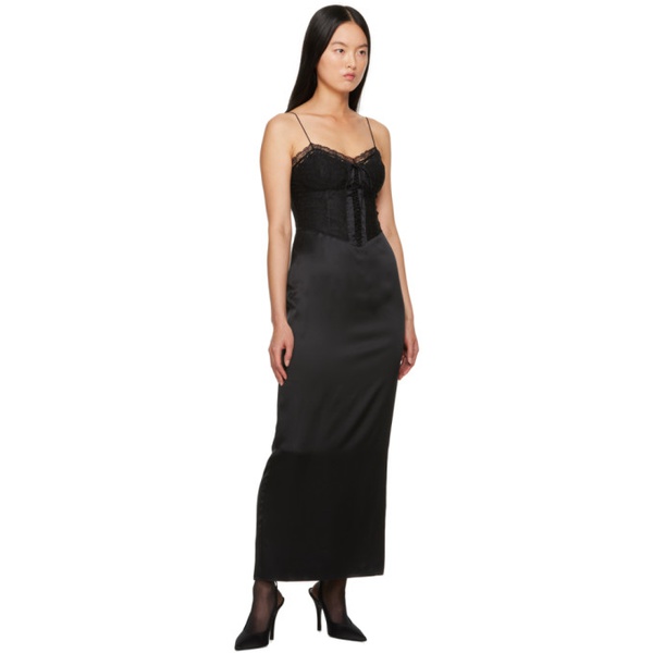  Reformation Black Peniel Midi Dress 241892F054004