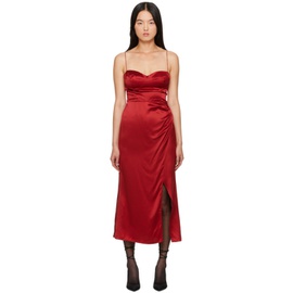 Reformation Red Marguerite Midi Dress 241892F054005