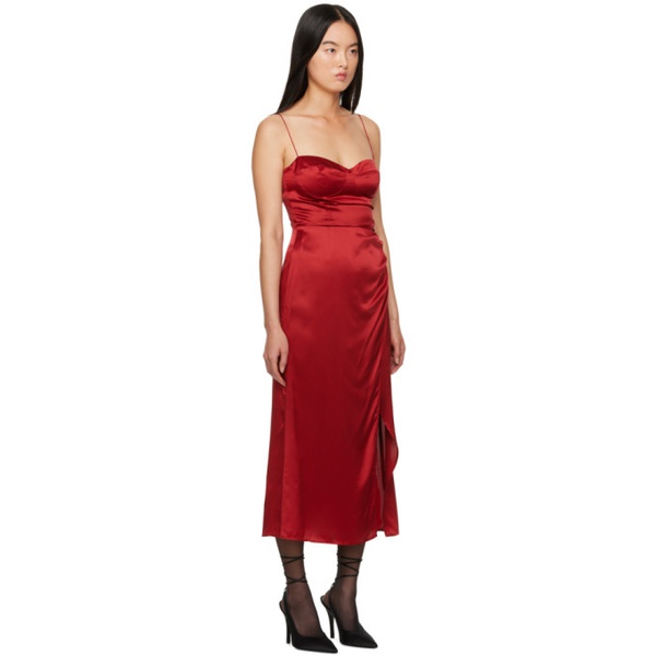  Reformation Red Marguerite Midi Dress 241892F054005