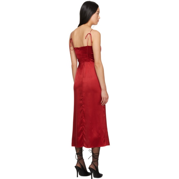  Reformation Red Marguerite Midi Dress 241892F054005