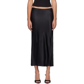 Reformation Black Layla Maxi Skirt 241892F093006