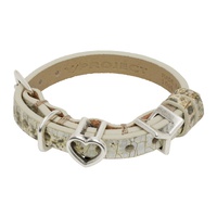 와이프로젝트 Y/Project Gray Y Heart Belt Bracelet 241893F020001