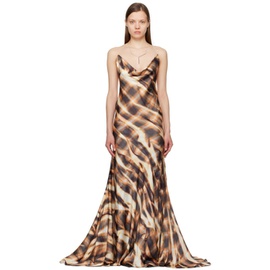 와이프로젝트 Y/Project Brown Invisible Strap Maxi Dress 241893F055011