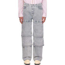 와이프로젝트 Y/Project Gray Layered Jeans 241893M186003