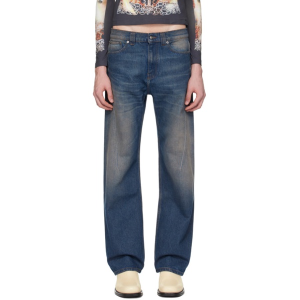  와이프로젝트 Y/Project SSENSE Exclusive Indigo Paris Best Jeans 241893M186035