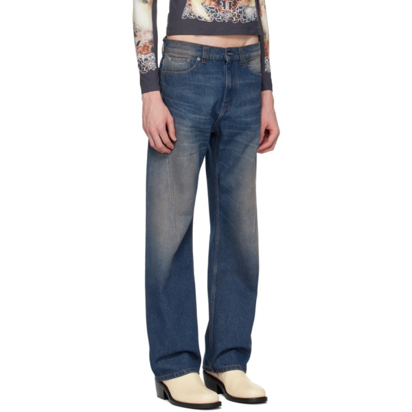  와이프로젝트 Y/Project SSENSE Exclusive Indigo Paris Best Jeans 241893M186035