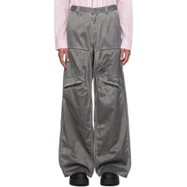 와이프로젝트 Y/Project Gray Gathered Trousers 241893M191005