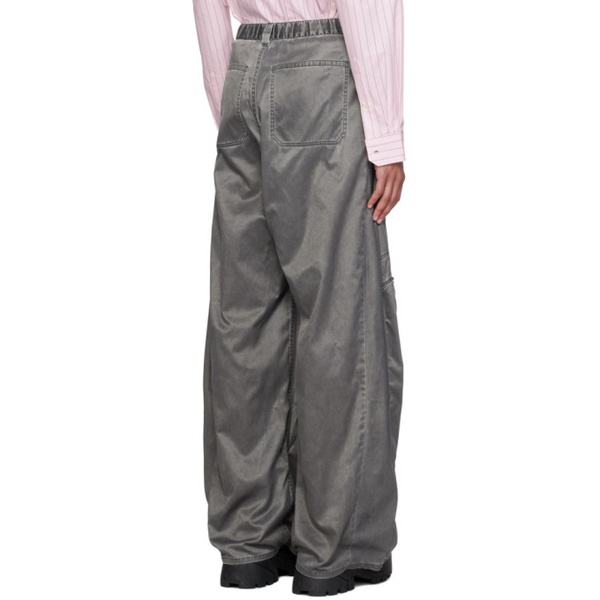  와이프로젝트 Y/Project Gray Gathered Trousers 241893M191005