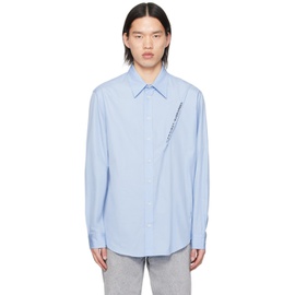 와이프로젝트 Y/Project Blue Pinched Seam Shirt 241893M192013