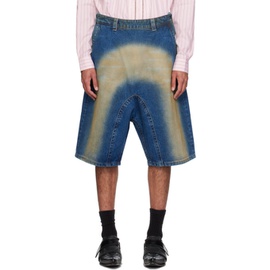와이프로젝트 Y/Project Blue Sprayed Shorts 241893M193004